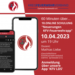 Wiederholung Online Schulung "Neuerungen der Feuerwehr App"