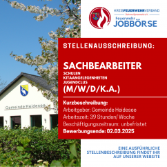 Sachbearbeitung Schulen, Kitaangelegenheiten, Jugendclubs (m/w/d)