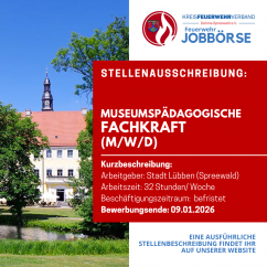 MUSEUMSPÄDAGOGISCHE FACHKRAFT (M/W/D)