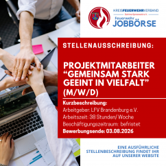 MITARBEITER FÜR DAS PROJEKT „GEMEINSAM STARK, GEEINT IN VIELFALT!“ 