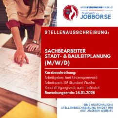  Sachbearbeiter (m/w/d) für das Bauamt  Stadt- und  Bauleitplanung