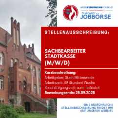 Sachbearbeitung Stadtkasse (m/w/d)