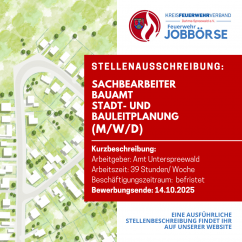 Sachbearbeiter für das Bauamt Stadt- und Bauleitplanung  (m/w/d) 