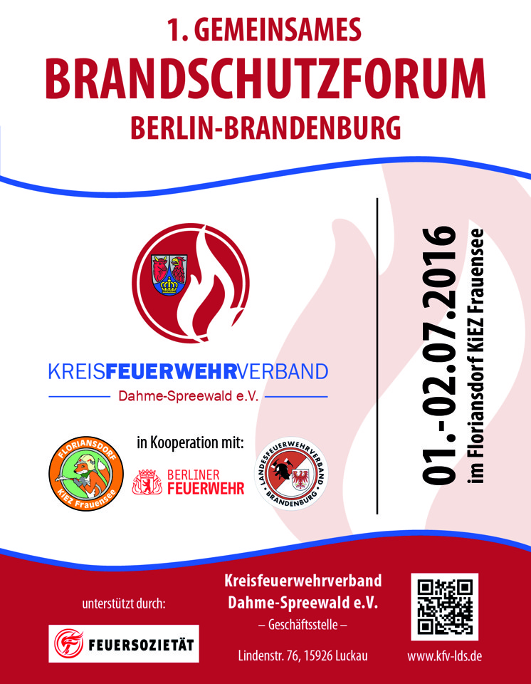 Werbeflyer Brandschutzforum Berlin-Brandenburg