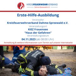 Erste-Hilfe-Ausbildung / betriebliche Erste-Hilfe-Ausbildung