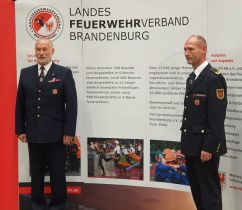 v.l. Rolf Fünnig (Präsident LFV Brandenburg e.V.) und Frank Kliem (Vizepräsident LFV Brandenburg e.V.)