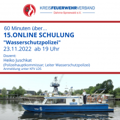 Online Schulung Polizeidirektion Süd Wasserschutzpolizei