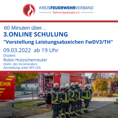1. Online Schulung Vorstellung Leistungsabzeichen FwDV3/TH