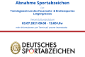 1. Abnahme des Deutschen Sportabzeichens