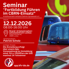 Seminar Fortbildung Führen im CBRN-Einsatz