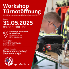 Workshop Türnotöffnung 2025