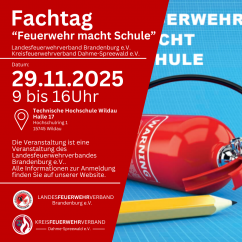 Fachtag 2025: "Feuerwehrunterricht an Schulen"